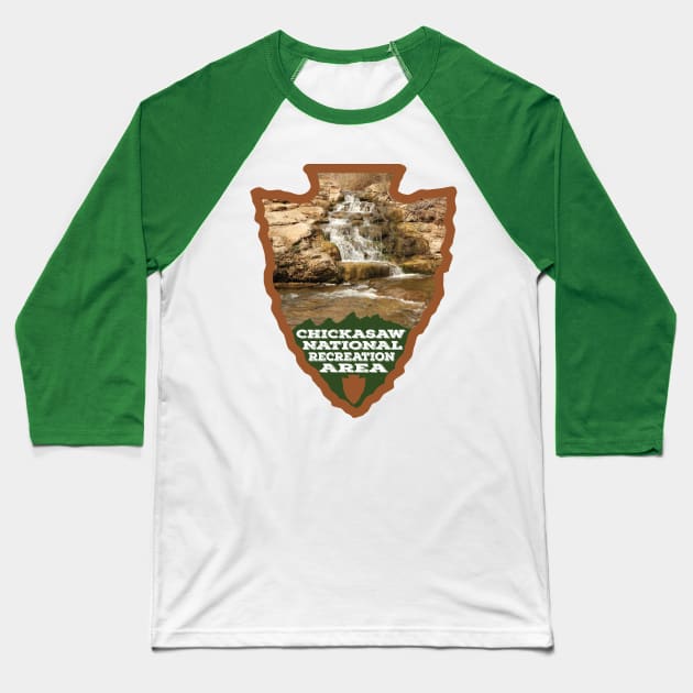 Chickasaw National Recreation Area arrowhead Baseball T-Shirt by nylebuss